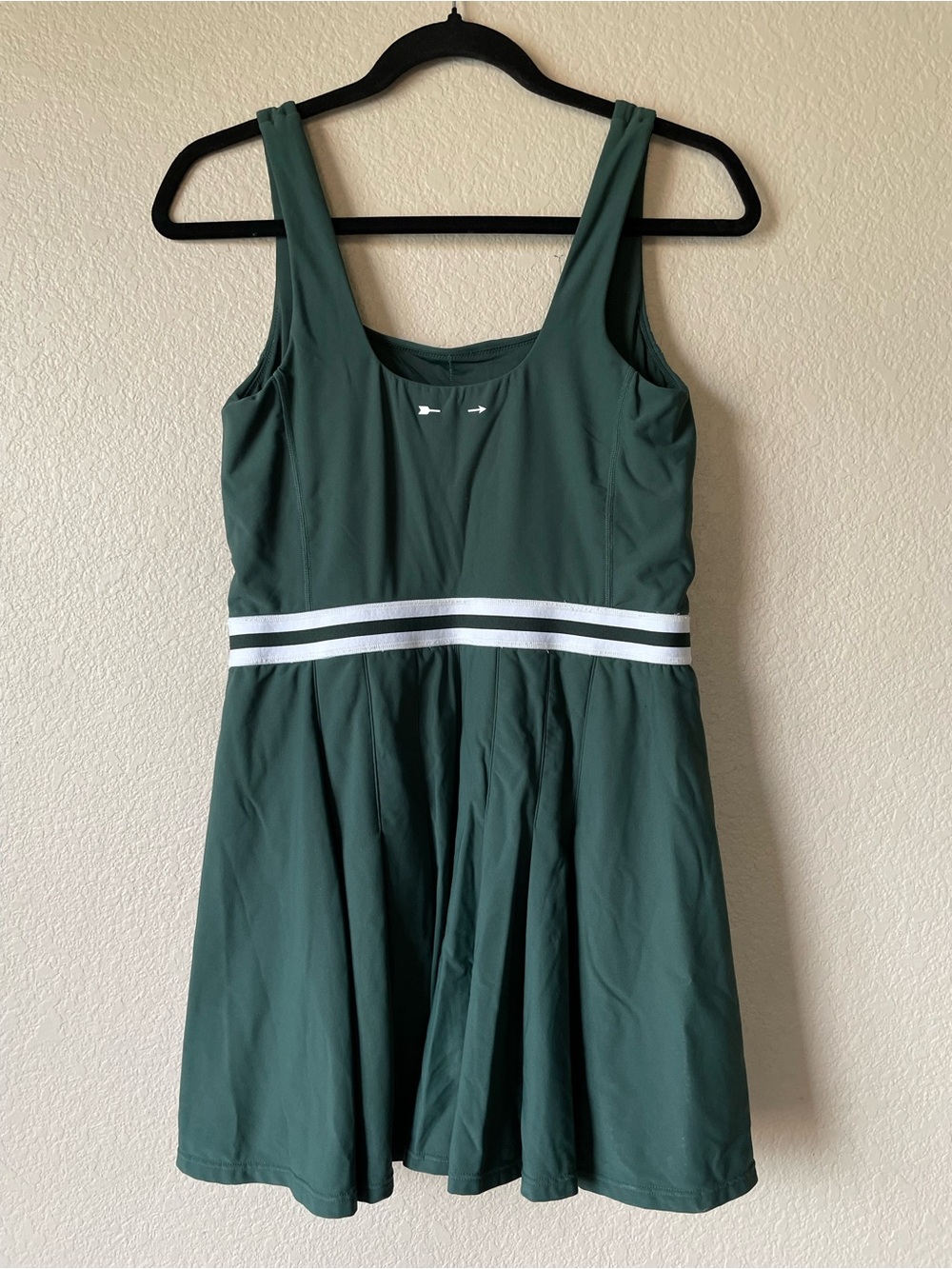 The Upside Peached Lucette Pleated Eden Green Tennis Athletic Mini Dress Size 8 - Picture 4 of 10